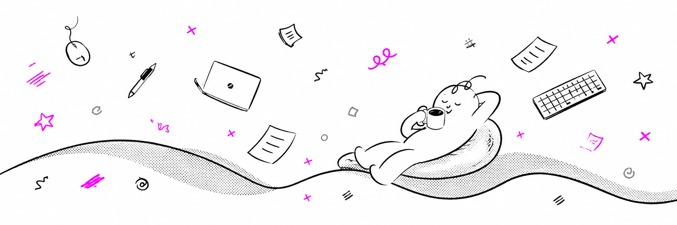 블루타이거 스타트라인 진단 신청 화면 일러스트